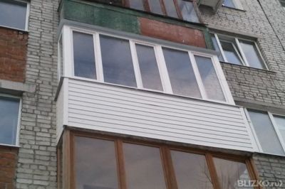 Остекление балкона 3м п-образн 2ст 3раб.створки 121-3т 7тс в.
