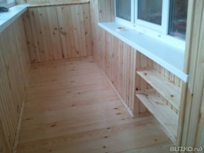 Скамейка на балконе из вагонки своими руками 93