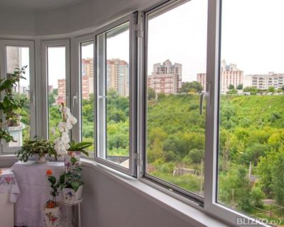 Остекление балкона аллюминиевым профилем качественно под клю.