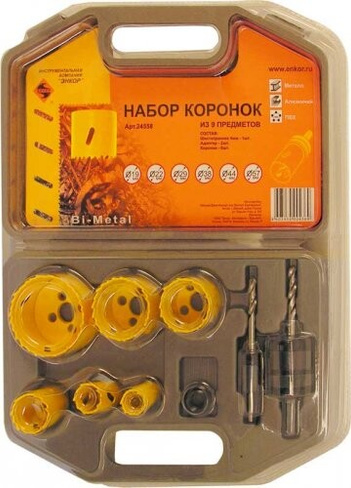 НАБОР КОРОНОК BIMETAL 1/10 24558