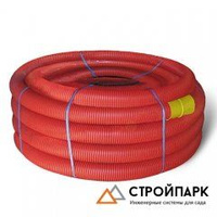 Труба защитная для кабеля двустенная 110 мм красная