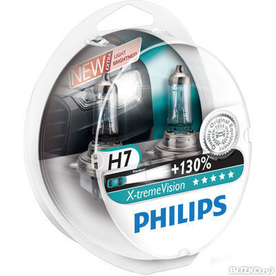 Лампа philips H7 XV 55W 1шт +130