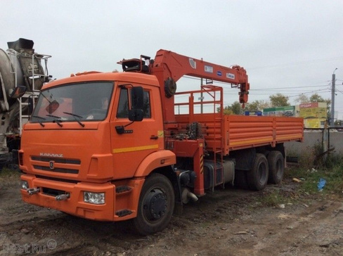 Бортовой Камаз 65115 с КМУ Kanglim KS1256G-2