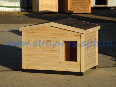 Домик для собаки 1,2х1,6х1,2 м с открывающейся крышей