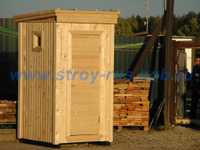 Туалетная кабина с отделкой, вагонка, 1.35х1.1 м