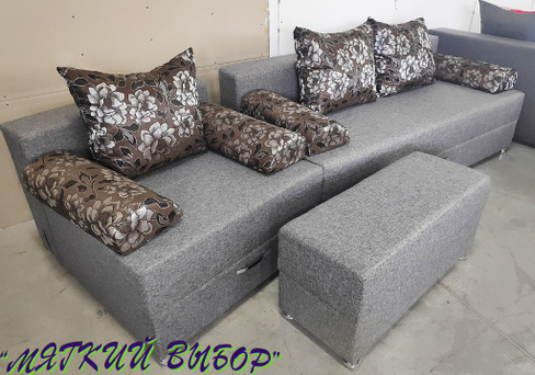 Комплект мягкой мебели Капля, евро-диван, евро-кресло, евро-пуф