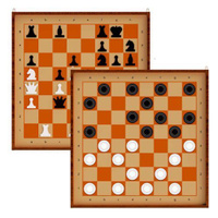 Шахматы и шашки демонстрационные магнитные арт.03903 Десятое королевство