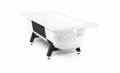 Tevro ванна стальная 170x70x40 с шумоизоляцией и опорной подставкой