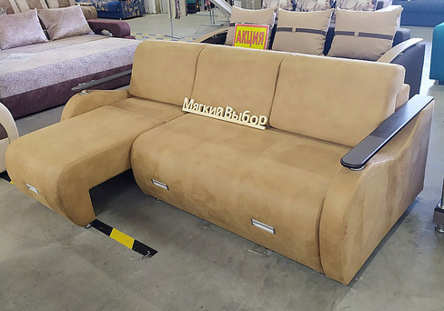 Евро-диван с выдвижным углом Асгард М еврокнижка, рогожка, шенилл
