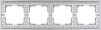 Рамка на 4 поста (жемчужный) WL07-Frame-04