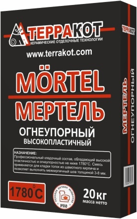 Мертель огнеупорный 20кг