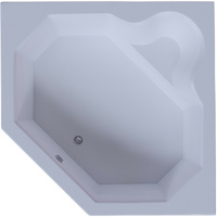 Акриловая ванна Aquatek Лира 148x148 LIR150-0000032 без гидромассажа с фронтальной панелью с каркасом (вклеенный) со сли