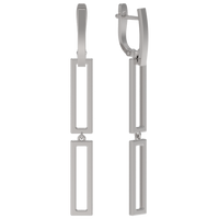 Серьги из серебра 925 пробы с без вставок, 1039252-00000