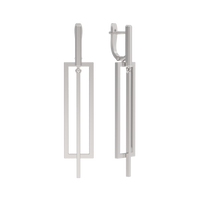 Серьги из серебра 925 пробы с без вставок, 1039582-00000