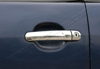 Накладки на ручки узкие Omsa (4 шт, сталь) Seat Cordoba 2003-2009