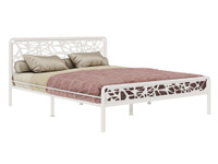 Двуспальная кровать Орион Белый, металл, 90х200 см
