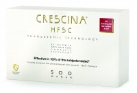 Crescina - 500 Комплекс Transdermic для женщин: лосьон для возобновления роста волос №10 + лосьон против выпадения волос