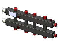 Гидравлический коллектор Zota горизонтальный 5 контуров до 70кВт