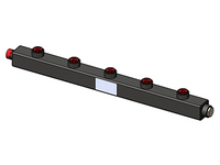 Гидравлический коллектор универсальный, 5 контуров