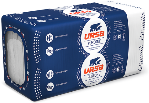 Утеплитель Ursa Pureone 34 PN 50х600х1250