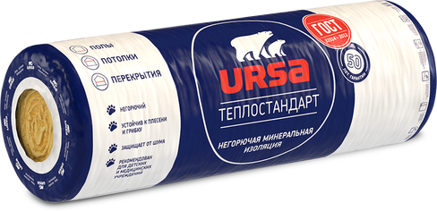 Утеплитель Ursa Geo Теплостандарт мини 50х610х6560