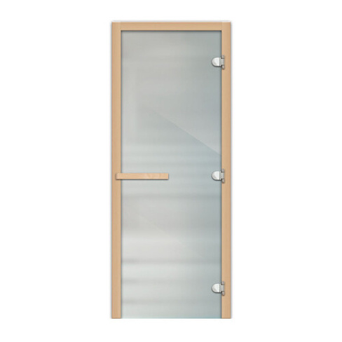 Дверь стеклянная для сауны 1800х700мм сатин