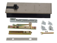 Напольный доводчик Elementis с фиксатором, комплект для алюминиевой двери 800 мм (до 80 кг) ELEMENTIS