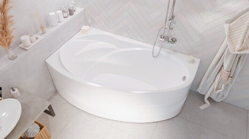 Акриловая ванна асимметричная JULIANNA 160x95 L