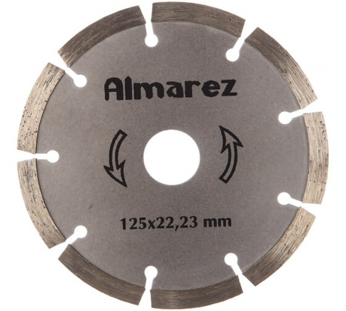 Диск отрезной алмазный Almarez 125*22,23мм Бетон сухой рез