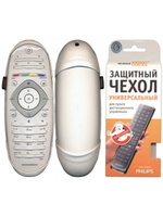 Чехол для Пульта ДУ Philips (Овал), чёрный "WiMax"