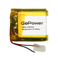 Аккумулятор Li-Pol LP603030 PK1 3.7V 500mAh (толщ.6,0мм, шир.30мм, дл.30мм)