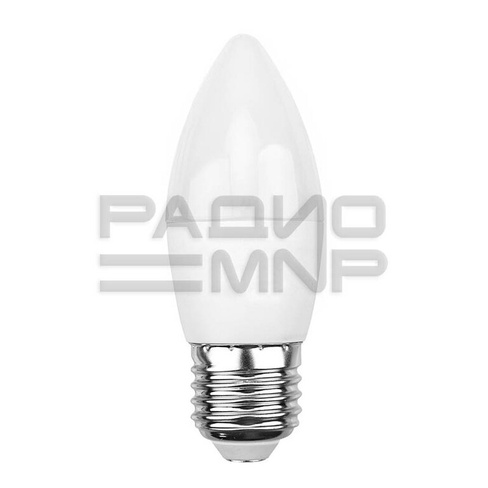 Лампа светодиодная Свеча (CN) 7,5 Вт E27 713 лм 6500K холодный свет "Rexant