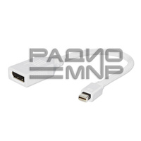 Переходник шт. mini DisplayPort - гн. DisplayPort шнур 16см "Cablexpert"