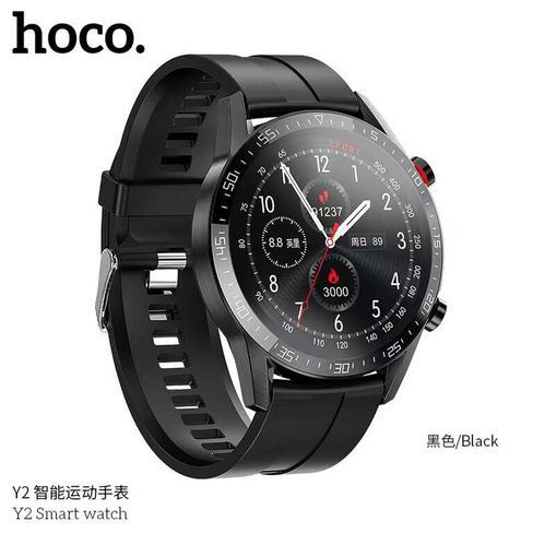 Смарт-часы HOCO Y2, водонепроницаемые, черный