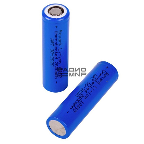 Аккумулятор 18650 Li-on 2600mAh, 3,7V "Rexant"