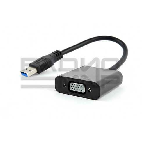 Конвертер шт. USB 3.0 - гн. VGA "Cablexpert"