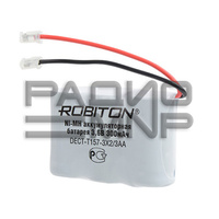 Аккумулятор для радиотелефона T157 (300 mAh 3.6V) 3x2/3AA Ni-Mh "Robiton"