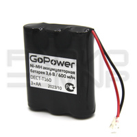 Аккумулятор для радиотелефона T160 (600 mAh 3.6V) 3xAA Ni-Mh "GoPower"