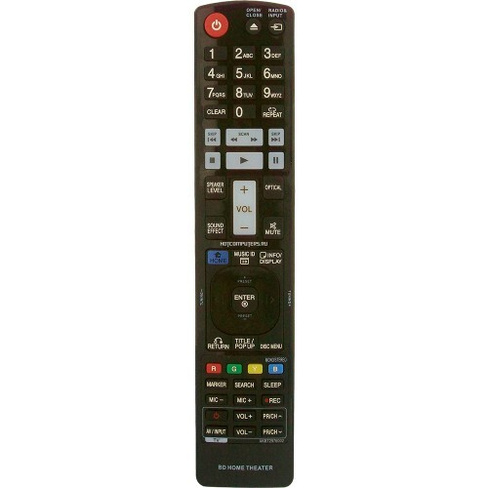 Пульт ДУ LG AKB72976002 LCD AUX Home Theater BD