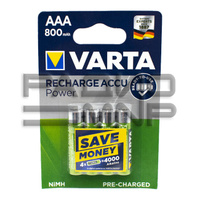 Аккумулятор AAA 1.2V, 800 mAh Ni-Mh Varta Ready2Use BL-2