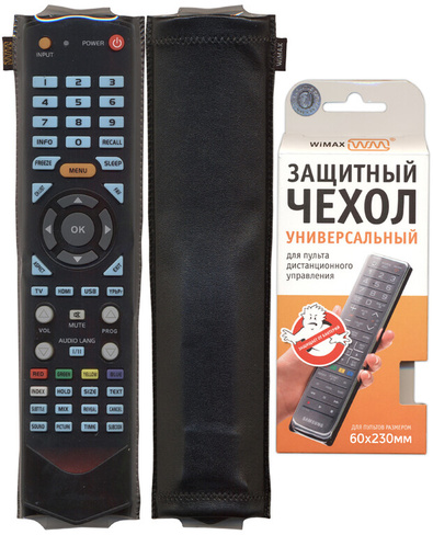 Чехол для Пульта ДУ 60*230мм, чёрный "WiMax"