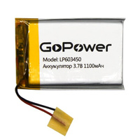 Аккумулятор Li-Pol LP603450 PK1 3.7V 1100mAh (толщ.6,0мм, шир.34мм, дл.50мм