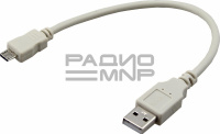 Шнур USB (A)шт. - 5 pin micro USB (B) шт. 0,15м "Rexant"