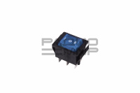 Переключатель с подсветкой KCD4-101/DN on-off-on, 6 контактов 15A, 220V (си