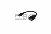 Шнур USB OTG (шт. micro USB - гн. USB А) 0.15м "Rexant"