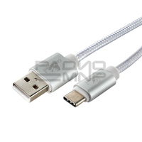 USB кабель шт.USB (A) - шт.Type-C "Cablexpert", серия Ultra, серебристый, б