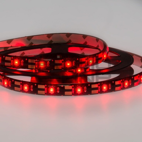 Лента LED с USB коннектором 5В, 8мм, IP65, SMD 2835, 60 LED на 1м (красный)