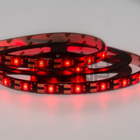 Лента LED с USB коннектором 5В, 8мм, IP65, SMD 2835, 60 LED на 1м (красный)