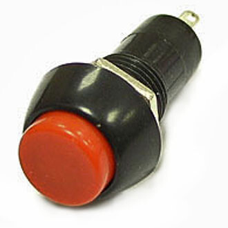 Кнопка с фиксацией круглая RWD-208 (PBS11A) off-(on), 2 контакта, 1A, 250V