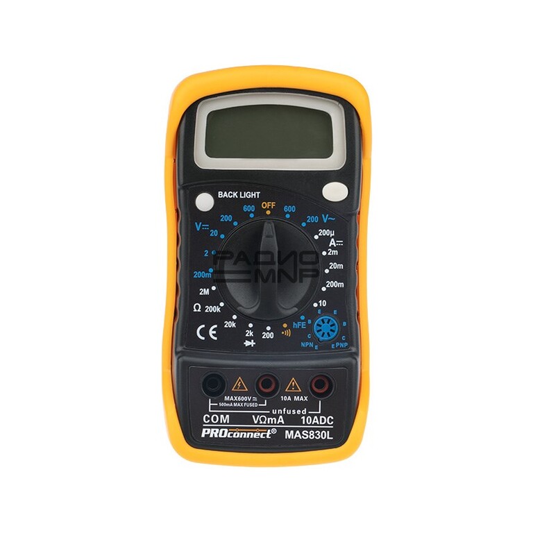 Мультиметр цифровой MAS 830L (DT 850L) "PROconnect" от компании ...